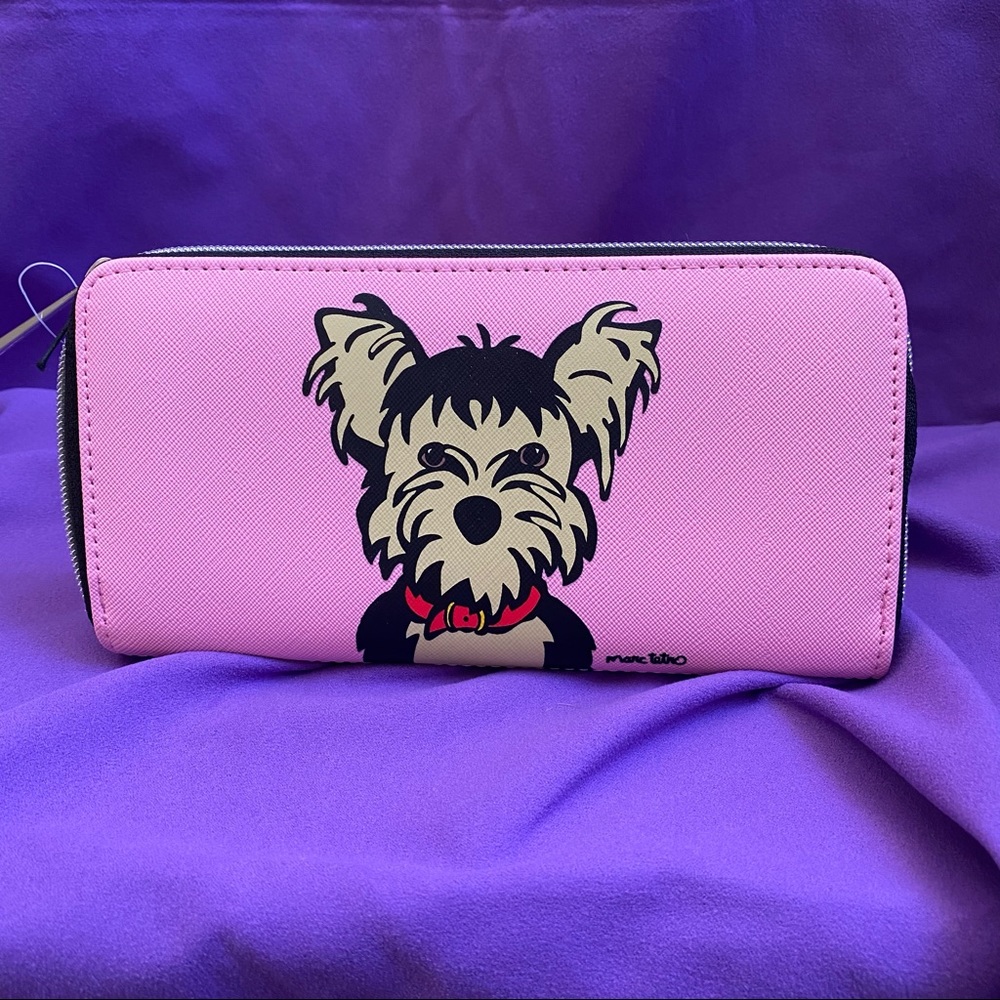 Pink Dog Print Wallet